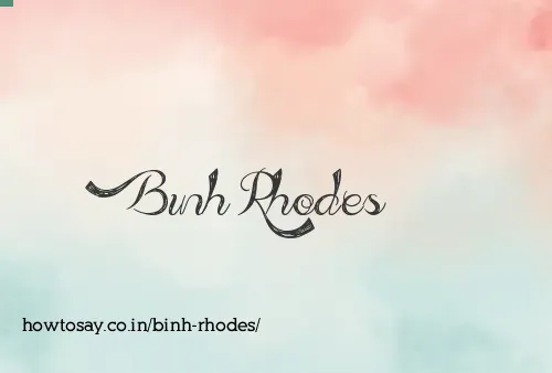 Binh Rhodes