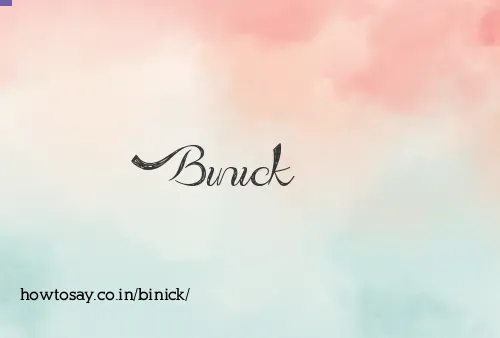 Binick