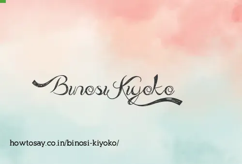 Binosi Kiyoko