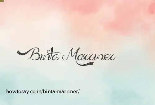 Binta Marriner