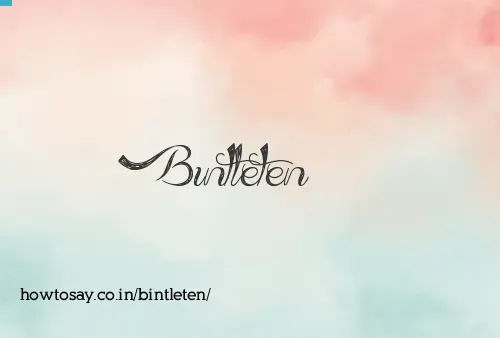 Bintleten
