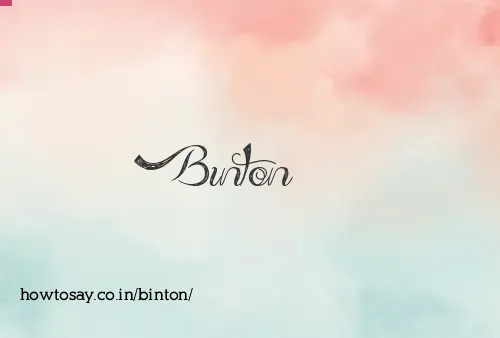 Binton