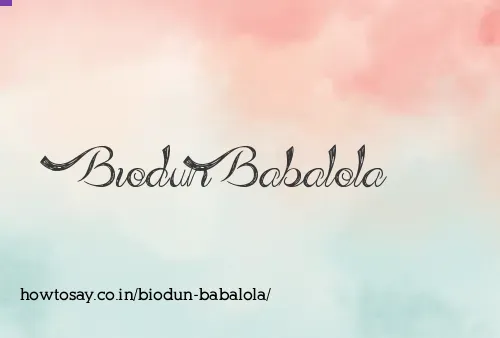 Biodun Babalola