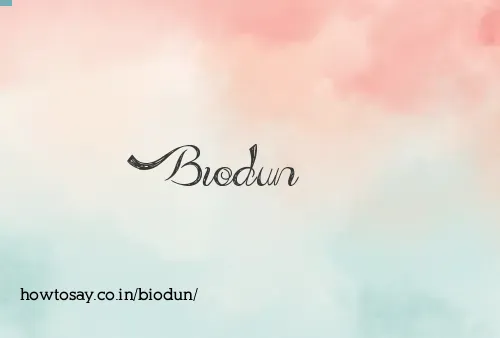 Biodun