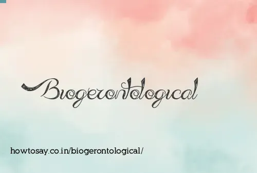 Biogerontological