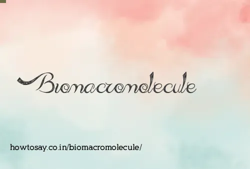 Biomacromolecule