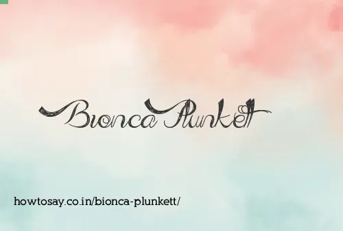 Bionca Plunkett
