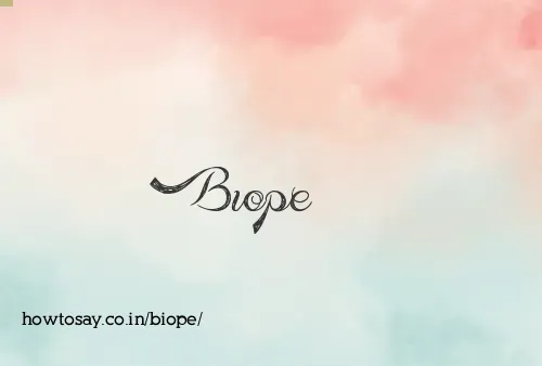 Biope