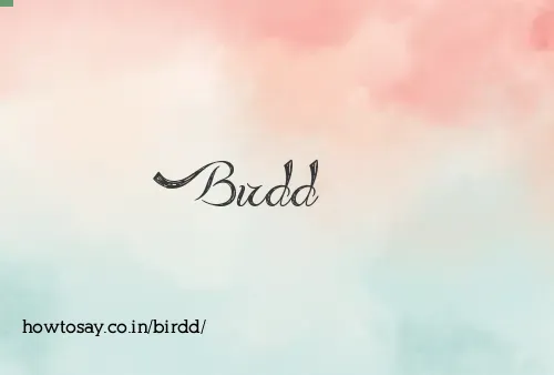 Birdd