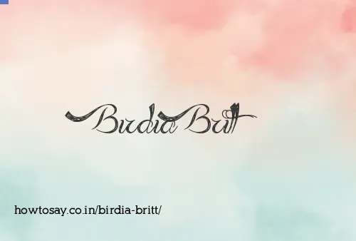 Birdia Britt