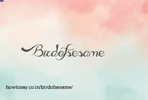 Birdofsesame