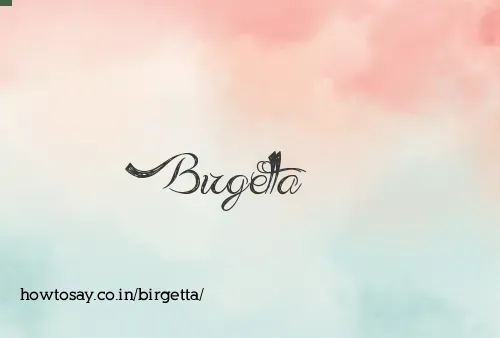 Birgetta
