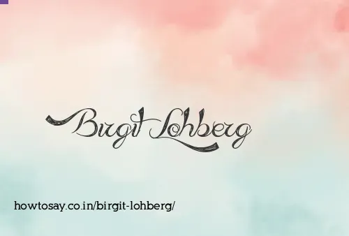Birgit Lohberg