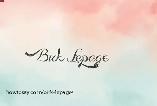 Birk Lepage