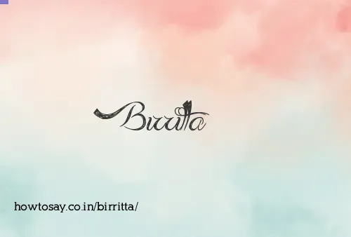 Birritta
