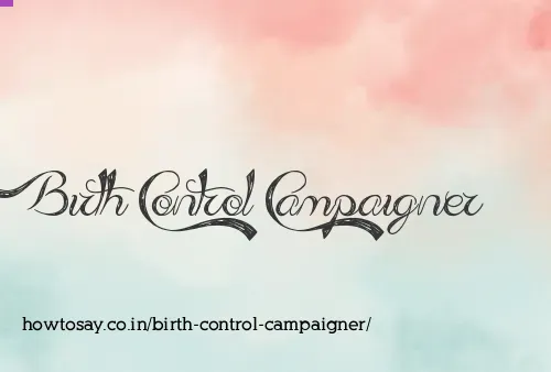 Birth Control Campaigner