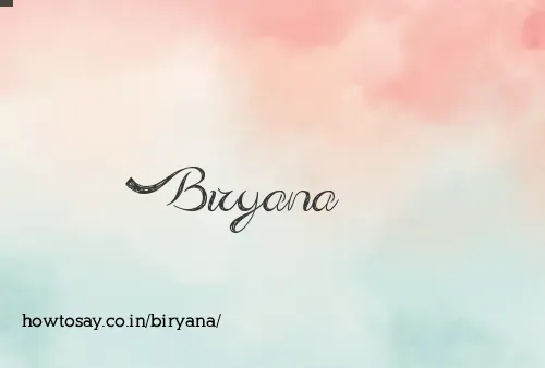 Biryana