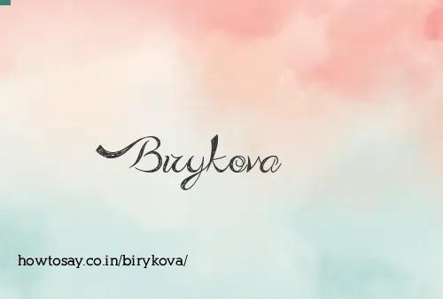 Birykova