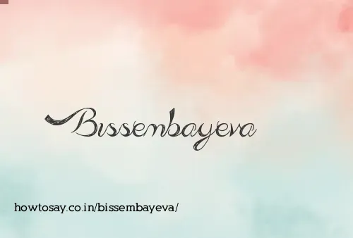 Bissembayeva