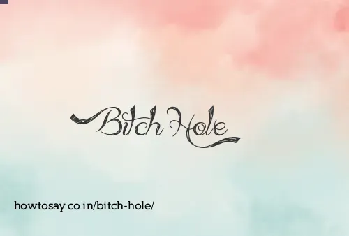 Bitch Hole
