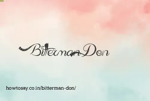 Bitterman Don