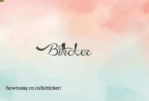 Bitticker