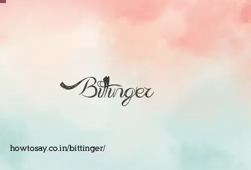 Bittinger