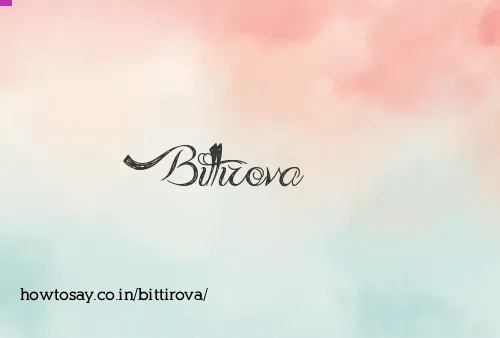 Bittirova