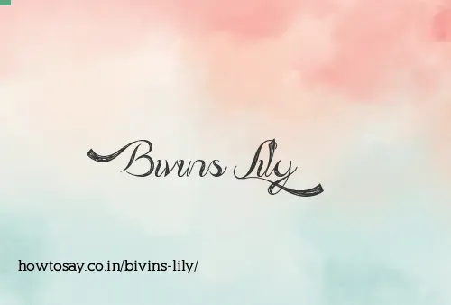 Bivins Lily