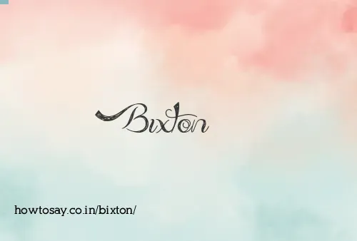 Bixton