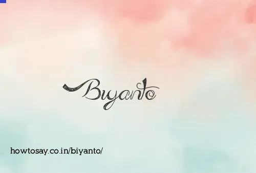 Biyanto