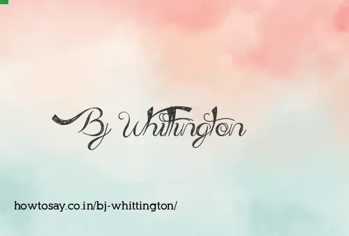 Bj Whittington