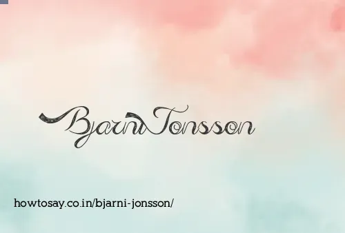 Bjarni Jonsson