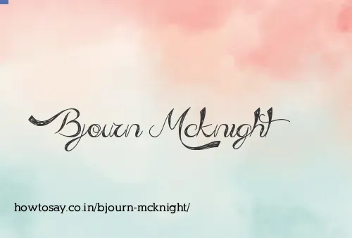 Bjourn Mcknight