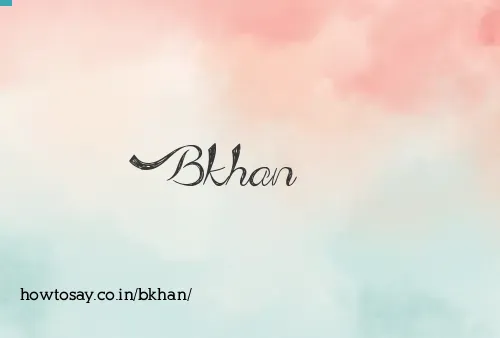Bkhan