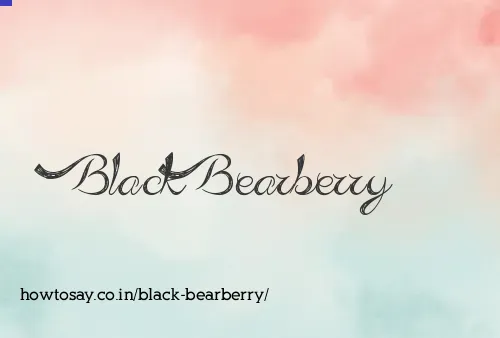 Black Bearberry