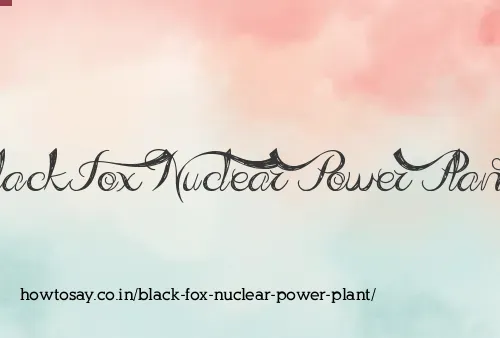 Black Fox Nuclear Power Plant