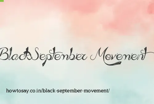 Black September Movement