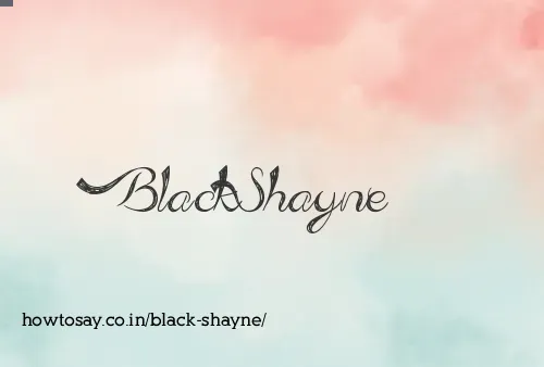 Black Shayne