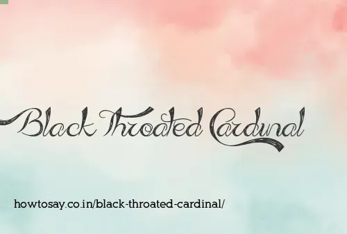 Black Throated Cardinal