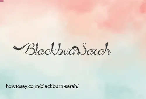 Blackburn Sarah