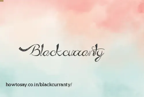 Blackcurranty