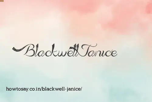 Blackwell Janice