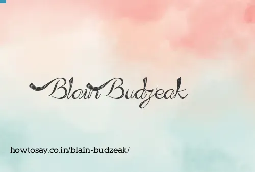 Blain Budzeak