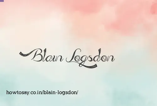 Blain Logsdon