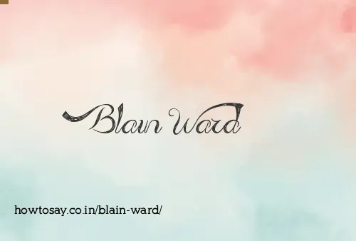 Blain Ward