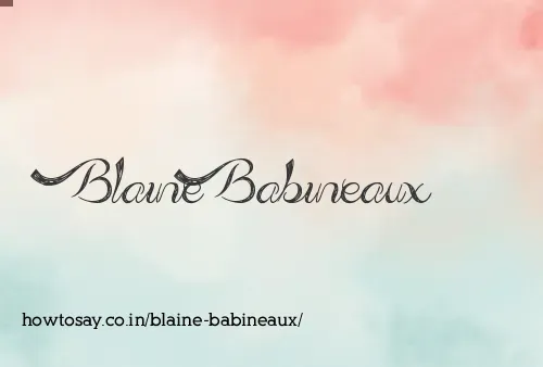 Blaine Babineaux