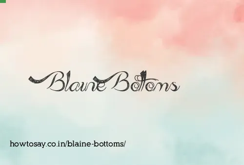 Blaine Bottoms