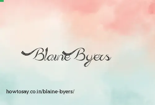 Blaine Byers