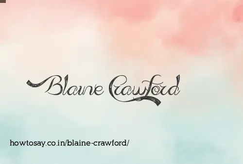 Blaine Crawford
